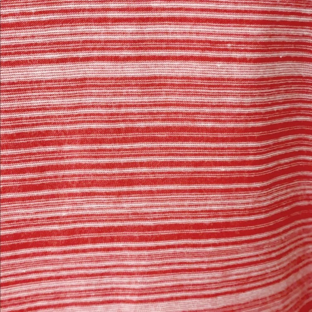 Red/White Stripe V-Neck T-Shirt - Sizes XS, S - Picture 3 of 3